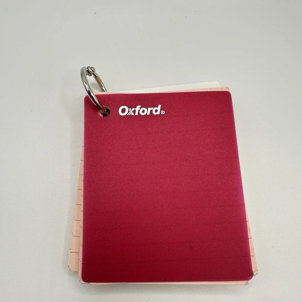 VTG‎ Mini Oxford Keychain Notebook Pad Paper Y2K 2000's 3